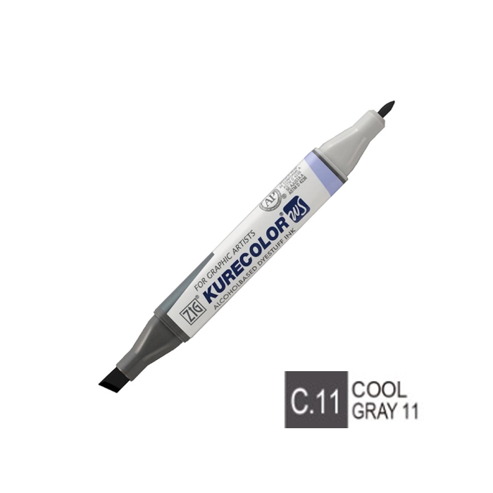 ماژیک طراحی کیوکالر دو سر COOL GRAY 11 (C.11)