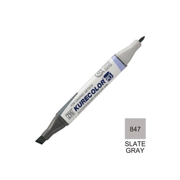 Qocolor design marker (double ended) SLATE GRAY 847