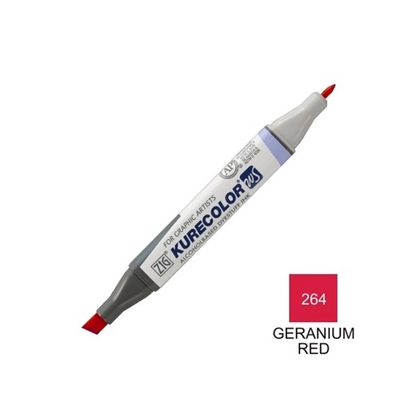 GERANIUM RED 264 double-ended Kiocolor design magic