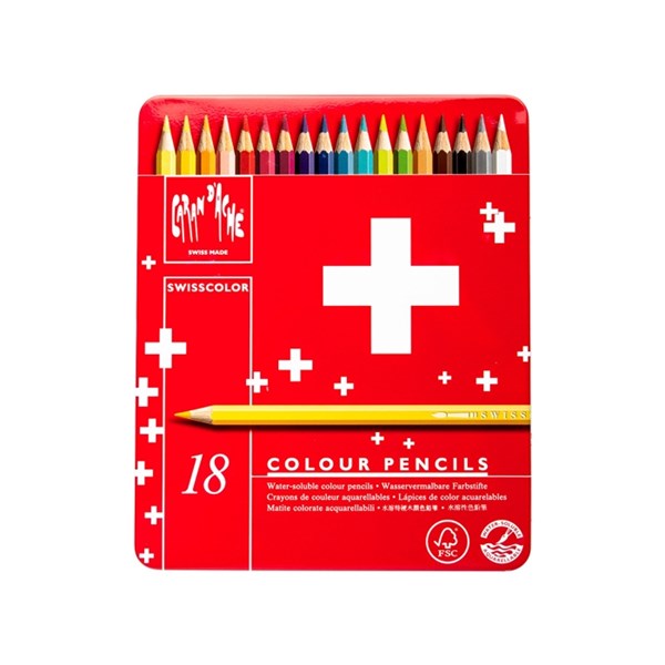 18-color Karen Dash Swiss Color watercolor pencil