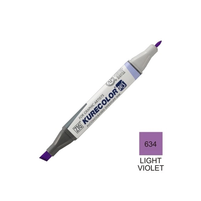 ماژیک طراحی کیوکالر دو سرLIGHT VIOLET 634