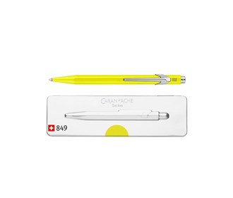 Karen Dash model 849 automatic pen, fluorescent yellow body color