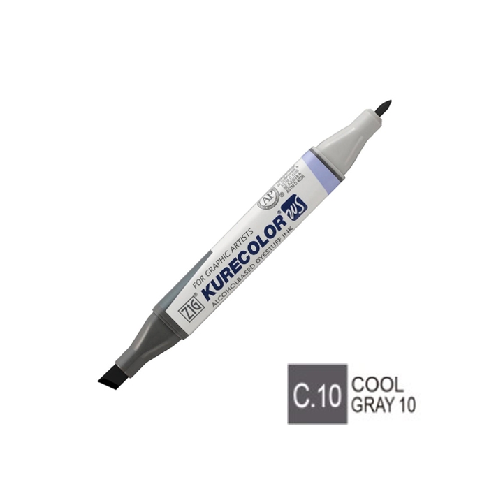 ماژیک طراحی کیوکالر دو سر COOL GRAY 10 (C.10)