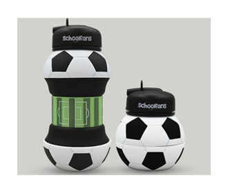 Silicone folding thermos with soccer ball design code 9314