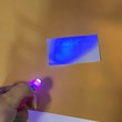 Invisible pen with LED black light