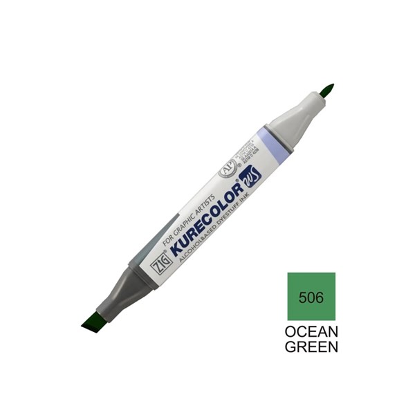 OCEAN GREEN 506 double-ended Kiocolor design marker