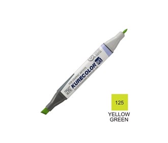 Qocolor double-headed design marker YELLOW GREEN 125