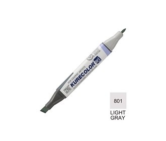 Kiocolor design marker (double ended) LIGHT GRAY 801