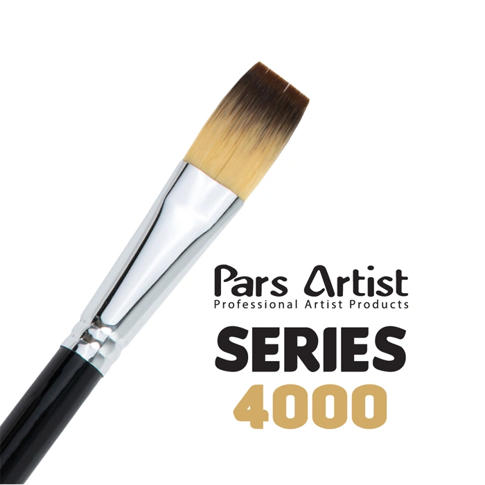 Pars Artist oil paint professional flat brush code 4000