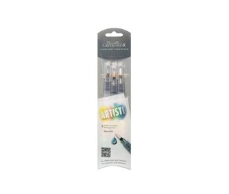 Water brush (reservoir brush) Cretacolor, pack of 3