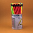 Lira black pencil with clear, neon fantasy model, glass 96 pieces