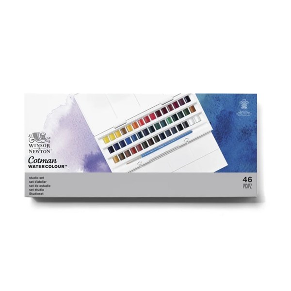 Catman Winsor watercolor set of 45 colors, small tablets