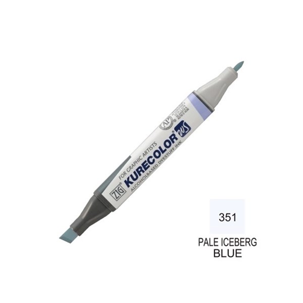 Kiocolor double-headed design marker PALE ICEBERG BLUE 351