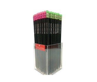 Faber-Castell black pencil with eraser