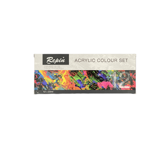 12-color repin acrylic paint, volume 22 ml