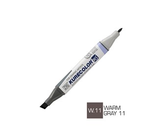 Qocolor double-headed design marker WARM GRAY 11 (W.11)