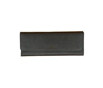 Pars Artist black natural leather brush bag