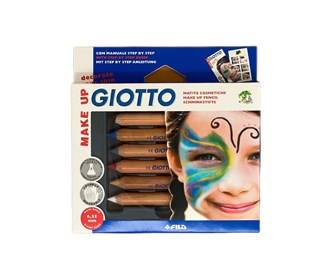 Giotto 6-color face makeup pencil