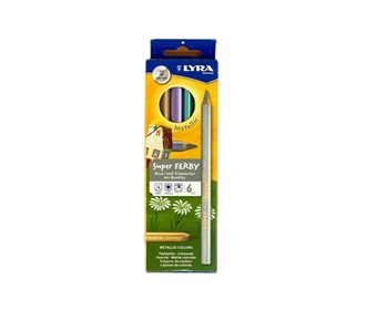 Super FERBY Lira 6-color metallic colored pencil