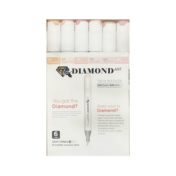 Magic Rando double brush and diamond flat skin color A