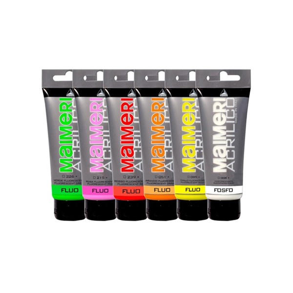 Acrylic fluorescent acrylic paint