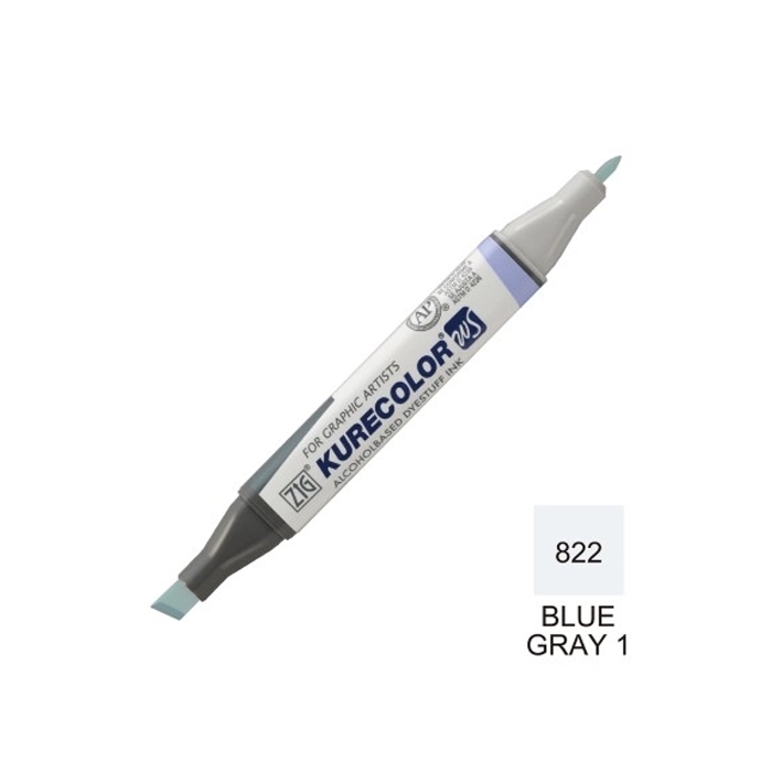 ماژیک طراحی کیوکالر دو سر (822)BLUE GRAY 1