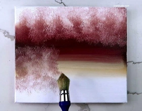 روش محو کردن رنگ اکریلیک روی بوم