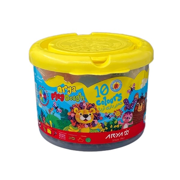 Aria 10 color bucket play dough