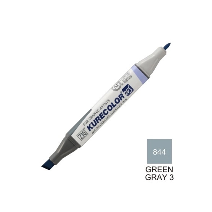 ماژیک طراحی کیوکالر دو سر GREEN GRAY 3 (844)