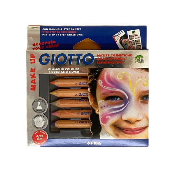 6-color Giotto glossy face makeup pencil