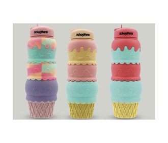 School Fence silicone thermos, large ice cream model, code 9301