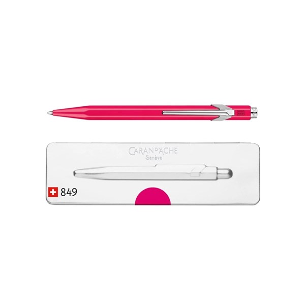 Karen Dash model 849 automatic pen, fluorescent pink body color
