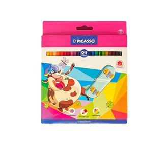 Picasso colored pencils 24 colors cardboard