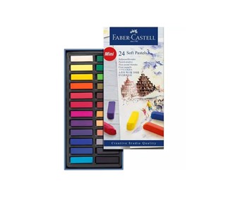 Chalk pastel 24 colors Mini Fabercastel model soft pastel creative studio