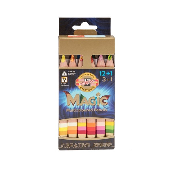 Magic jumbo colored pencil Koh Noor (1+12)