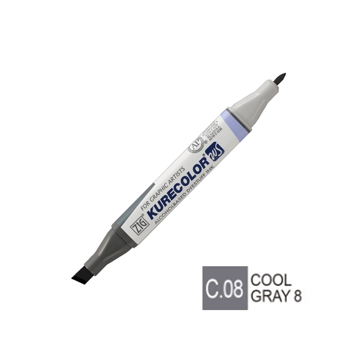 ماژیک طراحی کیوکالر دو سر COLL GRAY 8 (C.08)