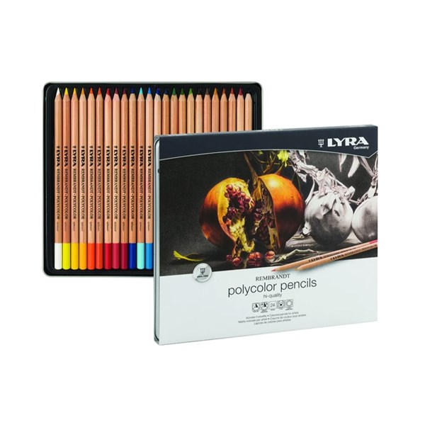 Lira polychrome colored pencils (Rembrandt model) 24 colors