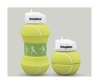 School Fence folding silicone thermos, tennis ball model, code FA9316