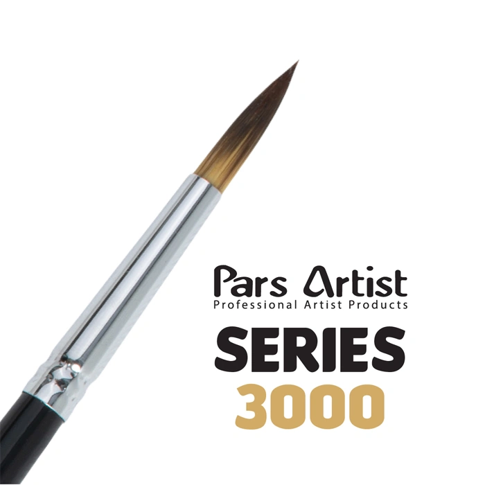 Pars Artist oil paint professional round brush code 3000