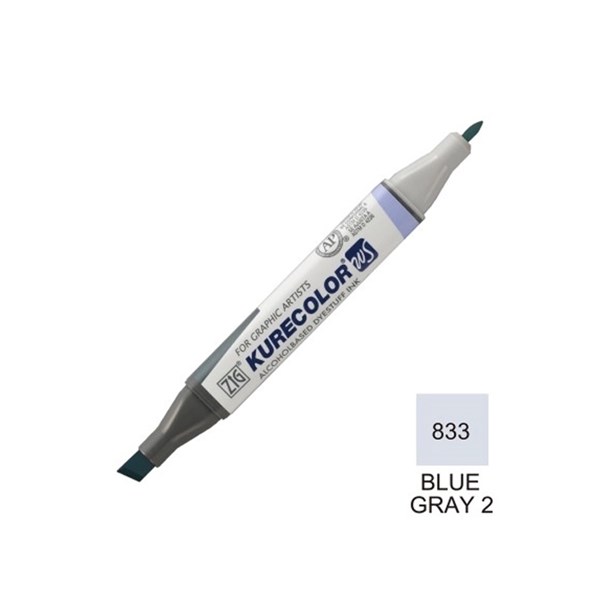 Qocolor design marker (double ended) BLUE GRAY 2 (833)